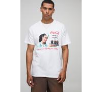T-shirt oversize à imprimé Coca-Cola homme - blanc - XS, blanc