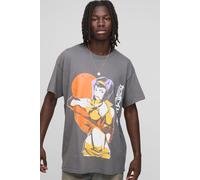 T-shirt oversize à imprimé Cowboy Bebop homme - gris - S, gris