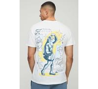 T-shirt oversize à imprimé Disney homme - blanc - XS, blanc