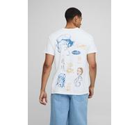 T-shirt oversize à imprimé Disney Ratatouille homme - blanc - XS, blanc