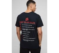 T-shirt oversize à imprimé Fight Club homme - noir - XS, noir
