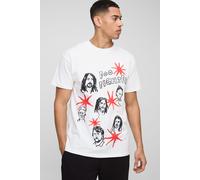 T-shirt oversize à imprimé Foo Fighters homme - blanc - XS, blanc