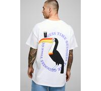 T-shirt oversize à imprimé Guinness homme - blanc - XS, blanc