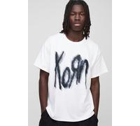 T-shirt oversize à imprimé Korn homme - blanc - S, blanc