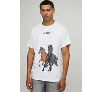 T-shirt oversize à imprimé Lil Nas X homme - blanc - S, blanc