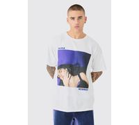 T-shirt oversize à imprimé Olivia Rodrigo homme - blanc - S, blanc