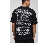T-shirt oversize à imprimé Transformers homme - noir - XS, noir