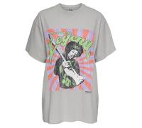 T-shirt oversize à manches courtes Jimi Hendrix - ONLY LICENCE - Light grey melange - Gris - 100% Coton - Bio S