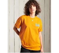 T-shirt oversize à motifs femme Superdry Workwear - orange grillé 38