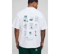 T-shirt oversize à slogan - MAN homme - blanc - XS, blanc