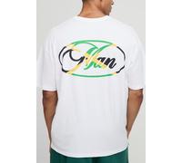 T-shirt oversize à slogan - MAN homme - blanc - XS, blanc