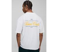 T-shirt oversize à slogan Tennis Club homme - blanc - XS, blanc