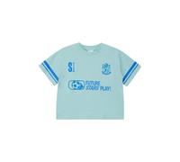 T-shirt oversize avec imprimÃ© devant et manches amples enfant s.Oliver Turquoise 6/7 ans
