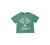 T-shirt oversize avec imprimÃ© mousse et effet usÃ© fille s.Oliver Vert 10 ans