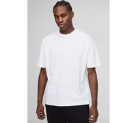 T-shirt oversize basique à col ras-du-cou homme - blanc - XS, blanc