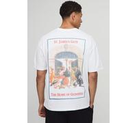 T-shirt oversize blanc à imprimé Guinness homme - L, blanc