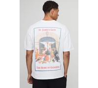 T-shirt oversize blanc à imprimé Guinness homme - S, blanc