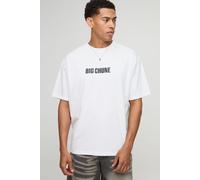 T-shirt oversize blanc à slogan Big Chune homme - L, blanc