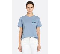 T-shirt oversize bleu Don't Look Back