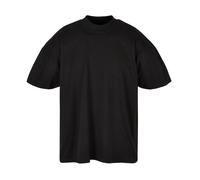 Build Your Brand T-Shirt surdimensionné à col Montant pour Homme, Noir, M