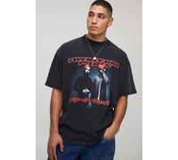 T-shirt oversize délavé à imprimé Twenty One Pilots homme - noir - XS, noir