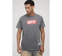 T-shirt oversize délavé à imprimé UFC homme - gris - XS, gris