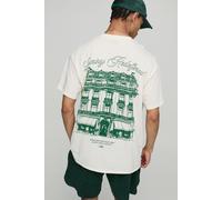 T-shirt oversize écru à col montant - MAN Monaco homme - ecru - XS, ecru