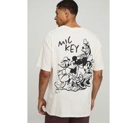 T-shirt oversize écru à imprimé Disney Mickey homme - ecru - XS, ecru