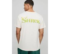 T-shirt oversize écru à imprimé Shrek homme - ecru - XS, ecru