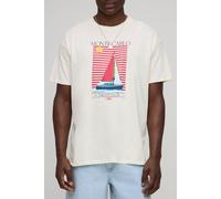 T-shirt oversize écru à slogan Monte Carlo homme - ecru - XS, ecru