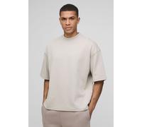 T-shirt oversize épais à col montant - MAN homme - light khaki - M, light khaki