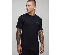 T-shirt oversize épais à slogan - MAN homme - noir - XS, noir