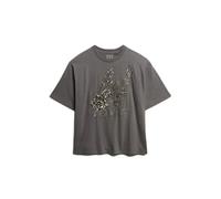 T-shirt oversize fantaisie effet tatouage femme Superdry Gris M