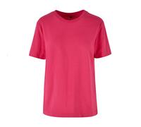 Build Your Brand T-Shirt décontracté en Coton pour Femme - Style décontracté - Tailles XS à 5XL, Rose Hibiscus, L