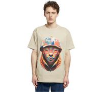 T-shirt oversize Forgotten Faces Camouflage Front Heavy Beige XS
