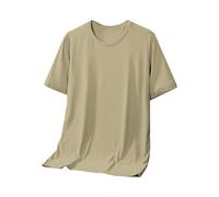 T Shirt Oversize Homme - T-Shirt Homme à Col Rond Respirant et Léger pour Un Style Décontracté et Jeune en Tissu Idéal pour l'Été