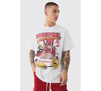 T-shirt oversize imprimé à imprimé Deadpool homme - blanc - XL, blanc