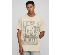 T-shirt oversize imprimé à imprimé Ice Cube homme - pierre - L, pierre