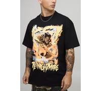 T-shirt oversize imprimé à imprimé KSI homme - noir - 2XL, noir