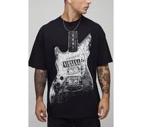 T-shirt oversize imprimé à imprimé Nirvana homme - noir - L, noir