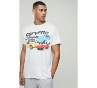 T-shirt oversize imprimé Chevrolet Corvette homme - blanc - XS, blanc