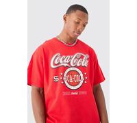T-shirt oversize imprimé Coca Cola homme - rouge - S, rouge