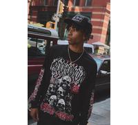 T-shirt oversize imprimé crâne homme - noir - M, noir