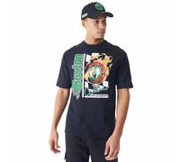 T-Shirt Oversize imprimé Flammes NBA Boston Celtics Noir Vert