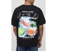 T-shirt oversize imprimé fruit homme - noir - M, noir