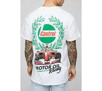T-shirt oversize imprimé homme - blanc - XS, blanc