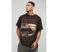 T-shirt oversize imprimé Ice Cube homme - brun - S, brun