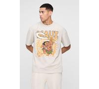 T-shirt oversize imprimé Moana Maui homme - pierre - XS, pierre