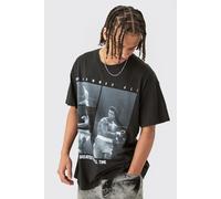 T-shirt oversize imprimé Mohamed Ali homme - noir - XS, noir