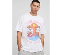 T-shirt oversize imprimé onesie, body/bodysuit homme - blanc - M, blanc
